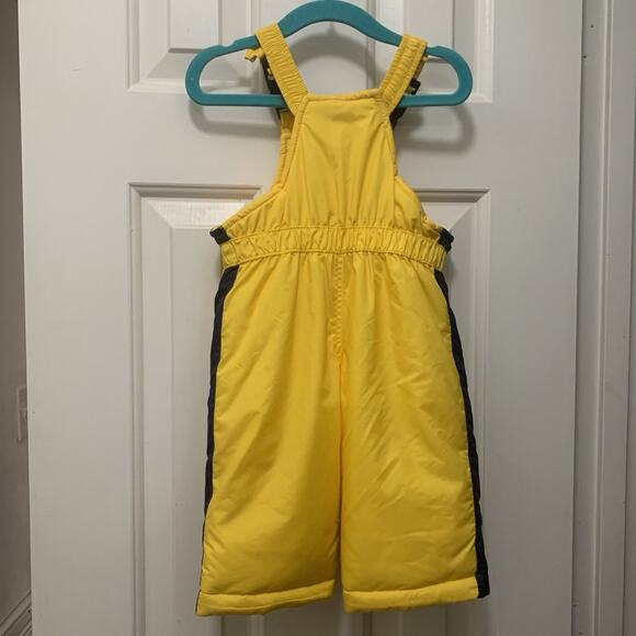 OshKosh Blue 6-9M 2-Piece Snowsuit Set Jacket & Bibs Yellow Navy Rare Size - Picture 9 of 14
